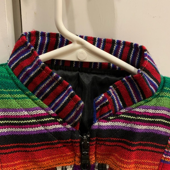 Vintage patchwork quilted bomber jacket 12-24m - Picture 8 of 10